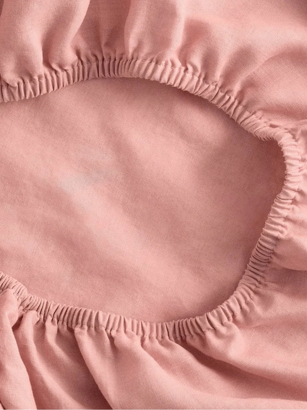 Quince European Linen Flat & Fitted Sheet Set, Cal King (Limited Edition Rose)